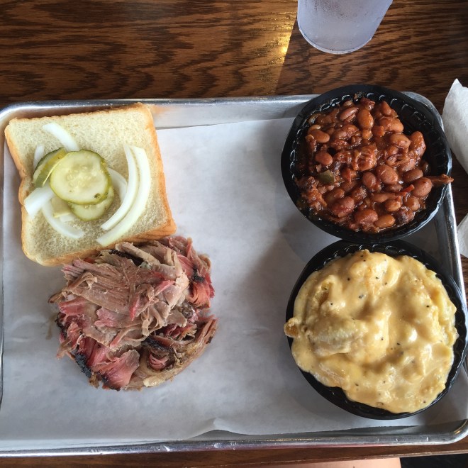 I love all bbq sauces, but I'm definitely a South Carolina mustard bbq sauce girl. This picture was taken before the piggy went swimming in sauce.