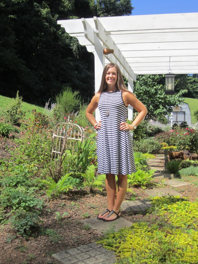 Dress: Old Navy Necklace: Jane.com